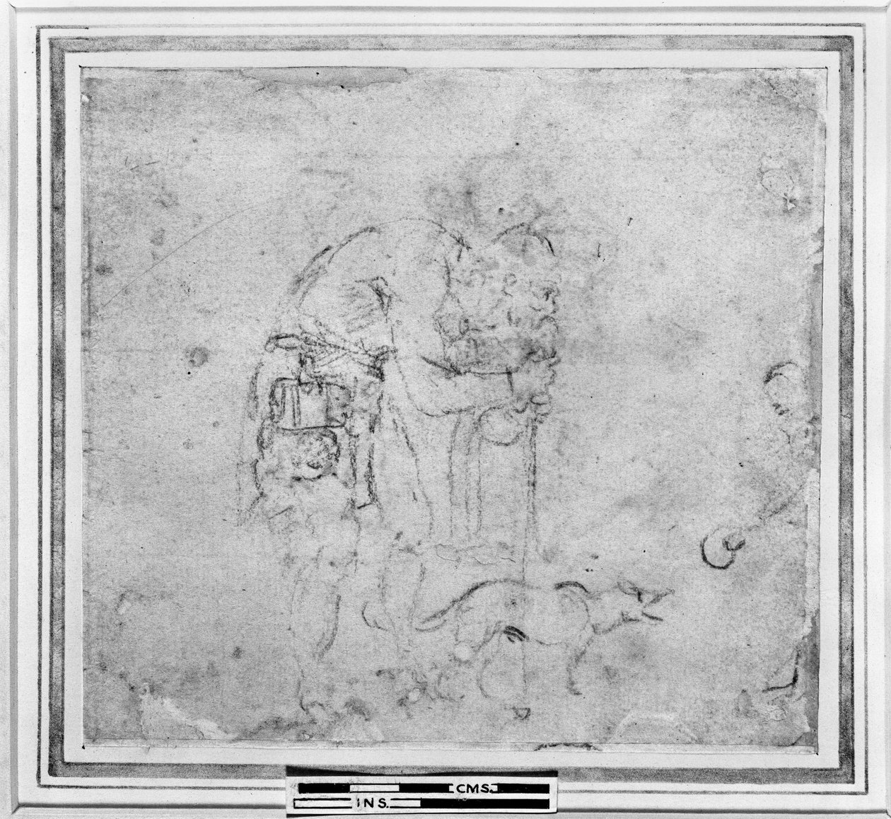 Studie van een blinde bedelaar, ca. 1511 door Michelangelo Buonarroti