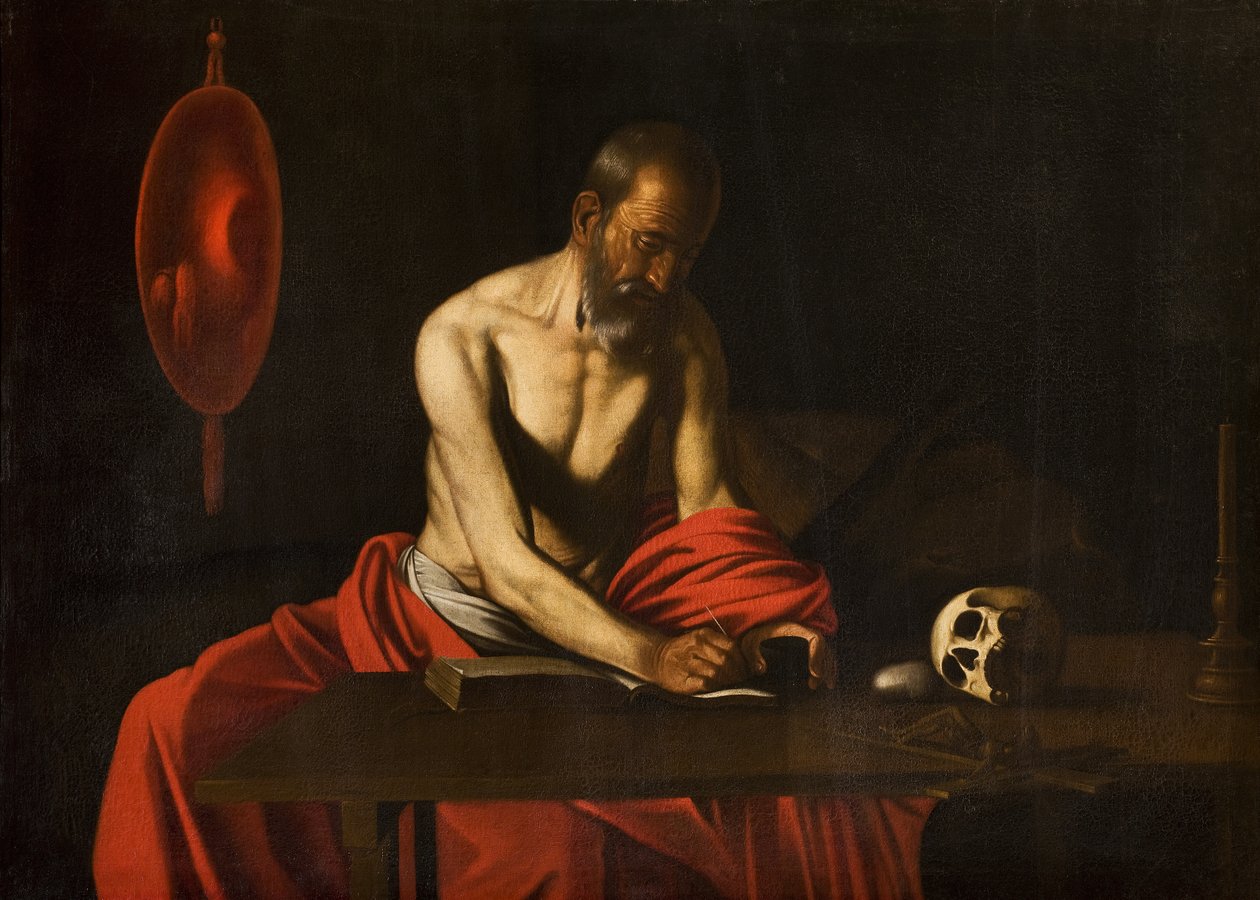 Sint Hiëronymus door Michelangelo Merisi Caravaggio