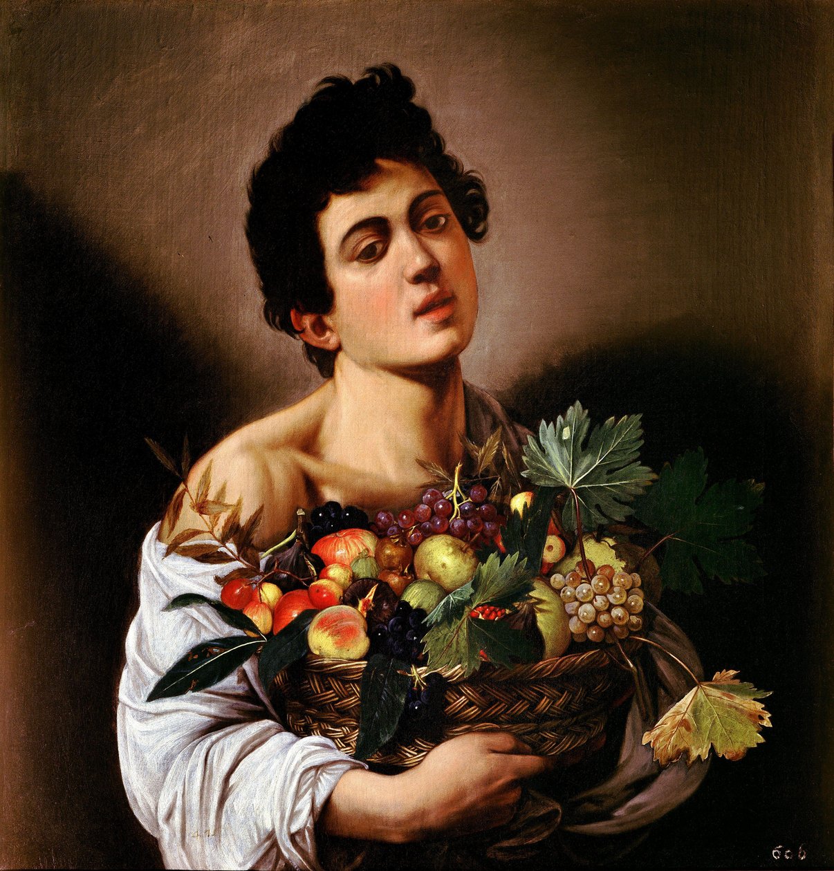 Jongen met een Mand Fruit door Michelangelo Merisi Caravaggio