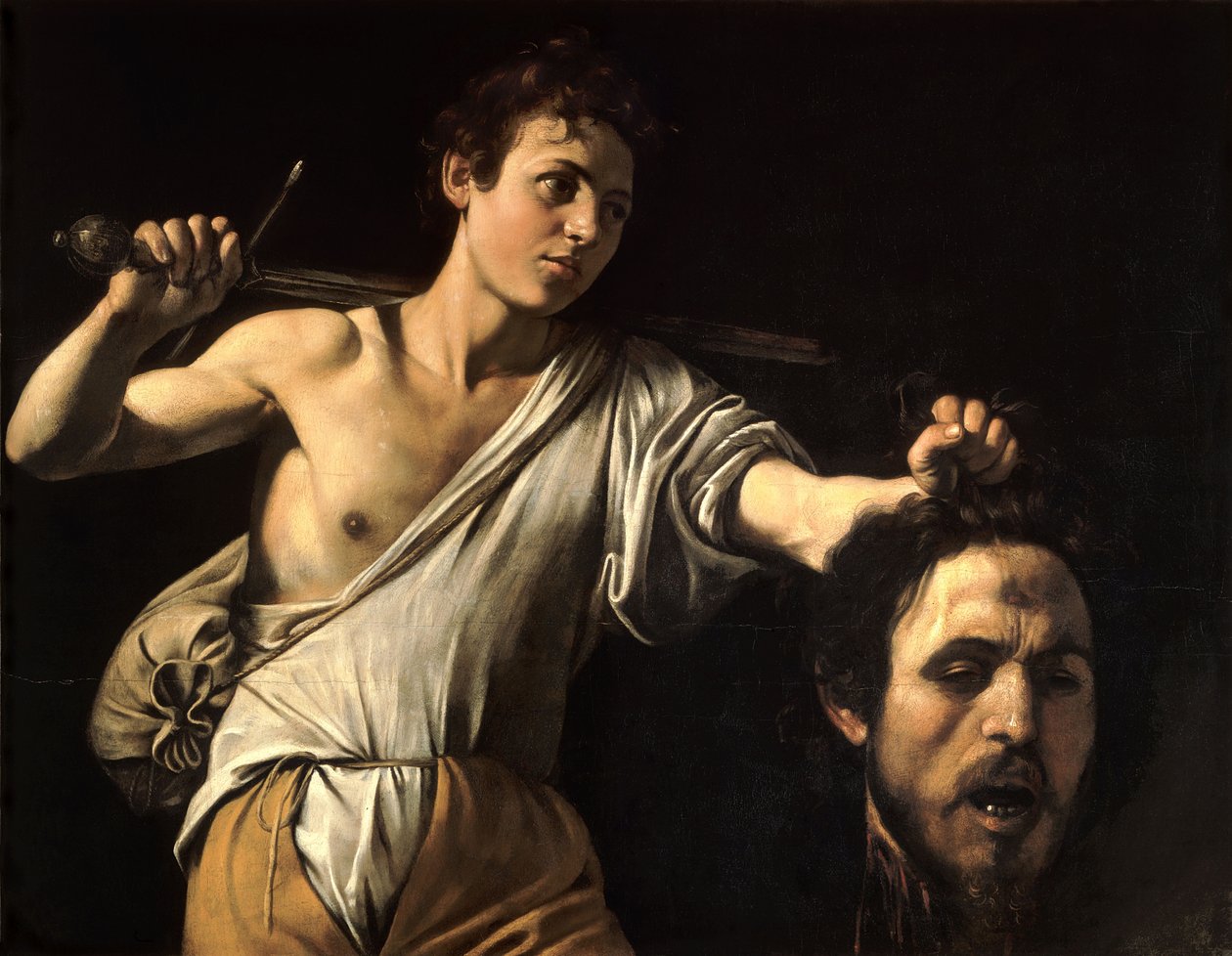 David met het Hoofd van Goliath door Michelangelo Merisi Caravaggio