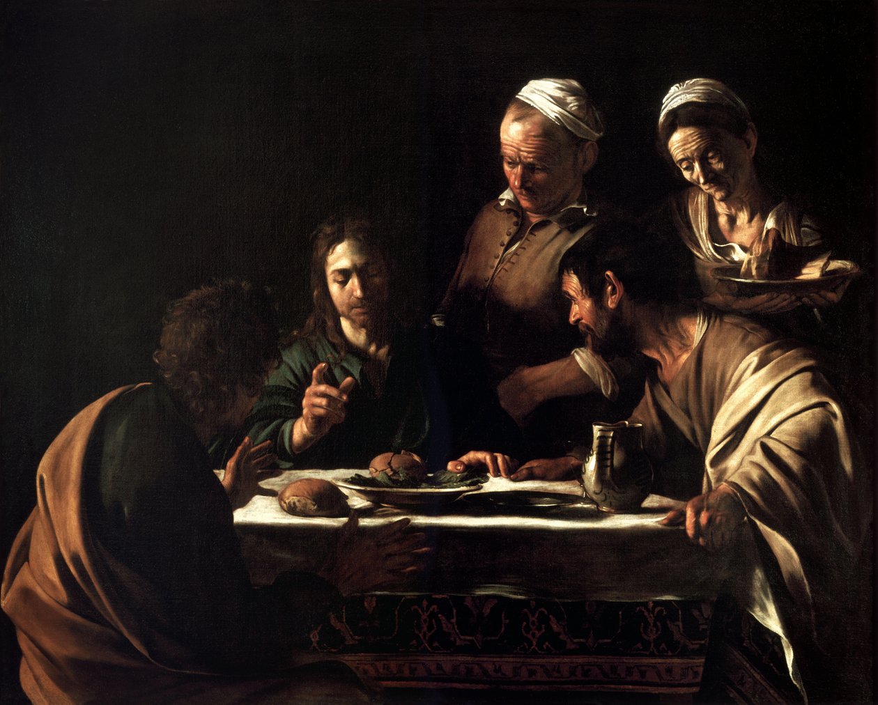 Avondmaal in Emmaüs door Michelangelo Merisi Caravaggio