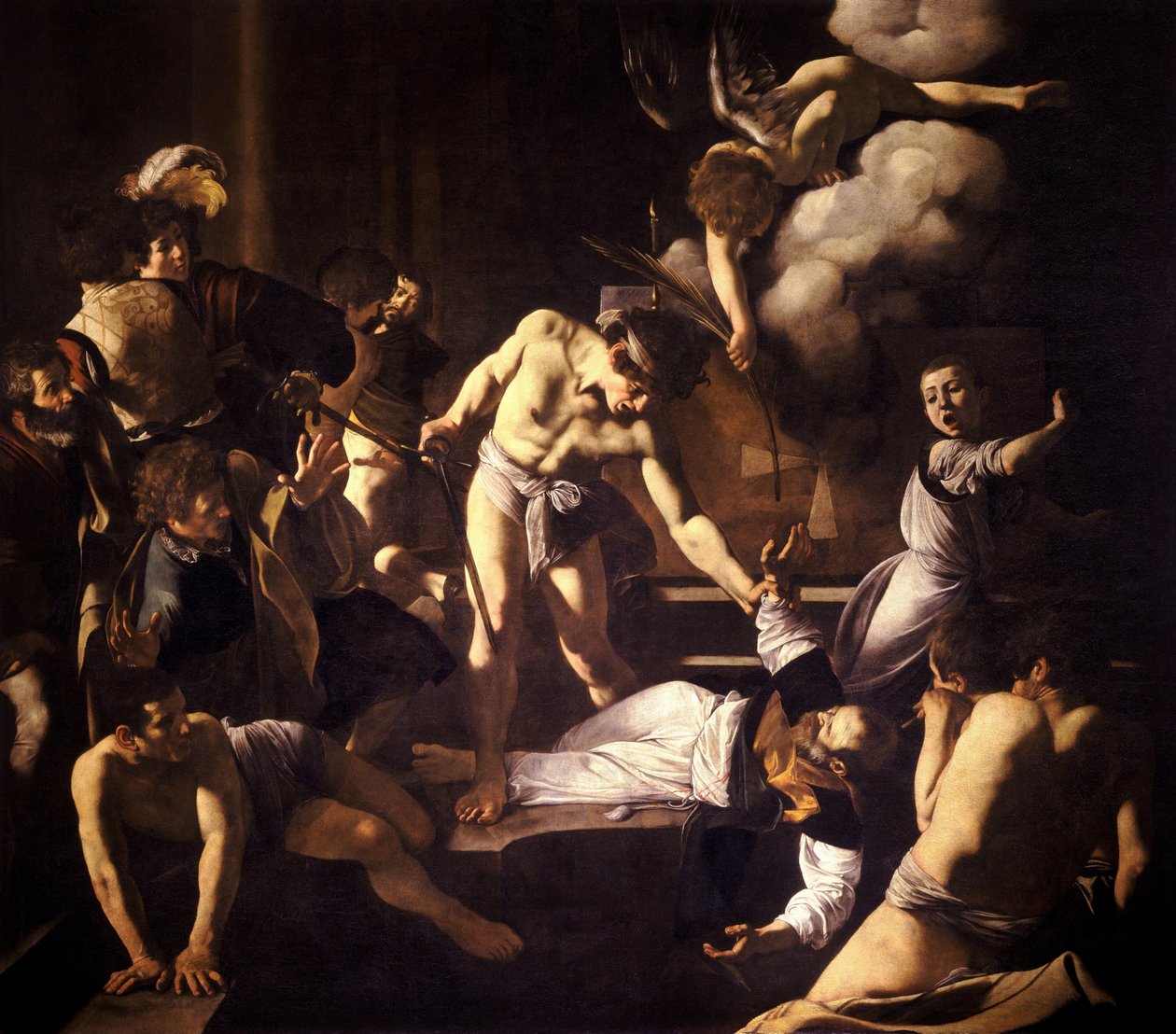 Het Martelaarschap van Sint-Matteüs door Michelangelo Merisi Caravaggio