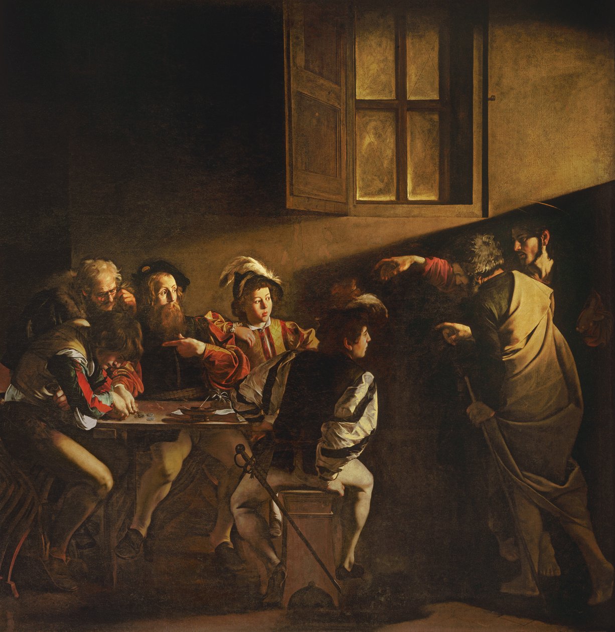 De Roeping van Sint-Mattheüs door Michelangelo Merisi Caravaggio