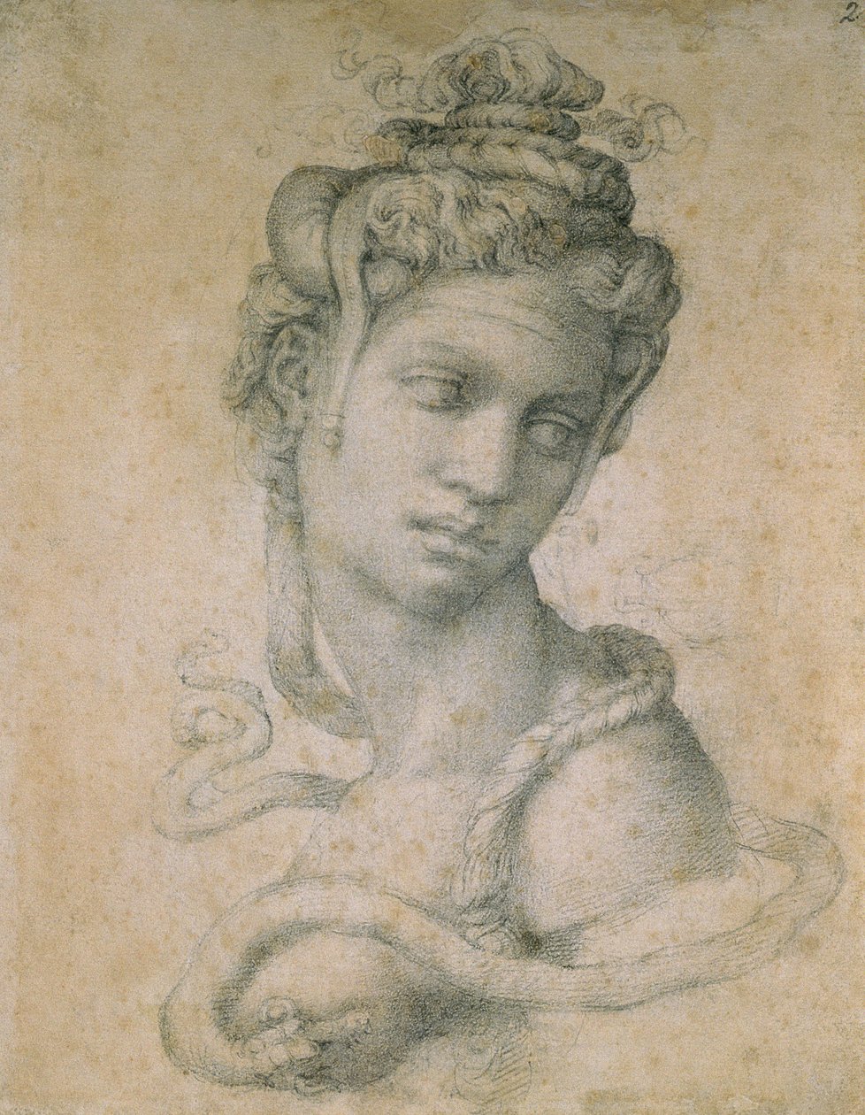 Cleopatra (69-30 v.Chr.) door Michelangelo Buonarroti