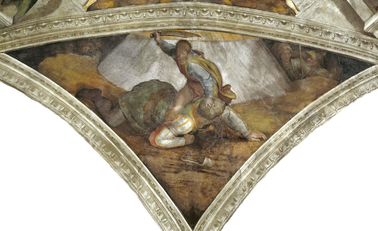 David en Goliath door Michelangelo Buonarroti