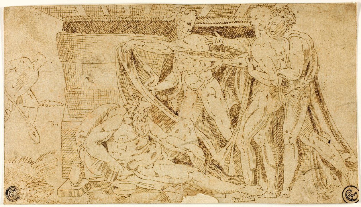 De dronkenschap van Noach door Michelangelo Buonarroti