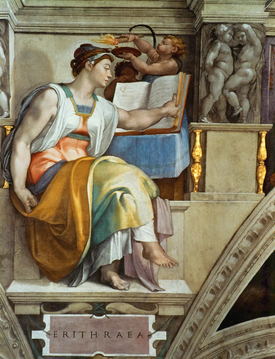 Erythraeïsche Sibylle door Michelangelo Buonarroti