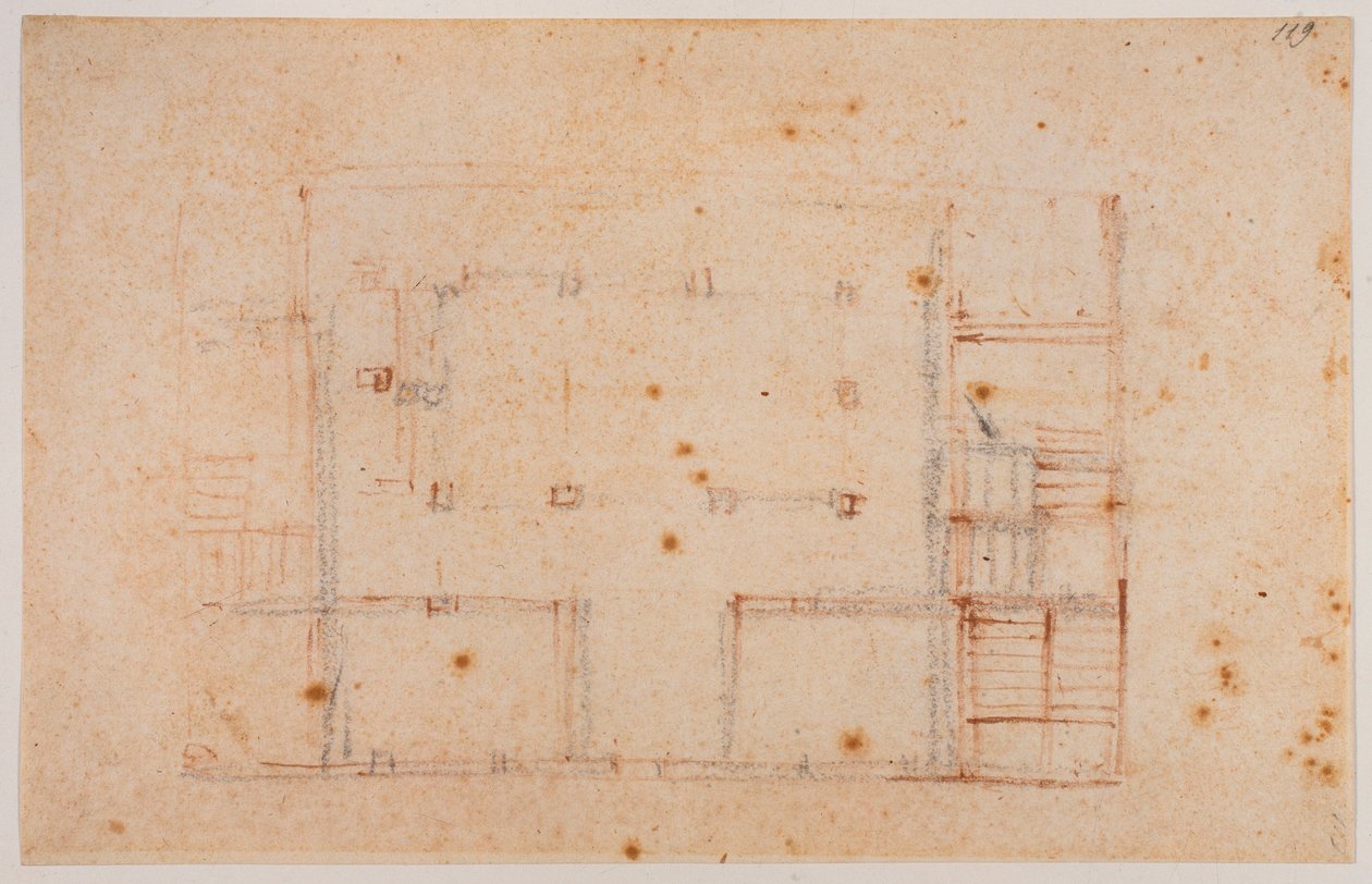 Huisplan door Michelangelo Buonarroti