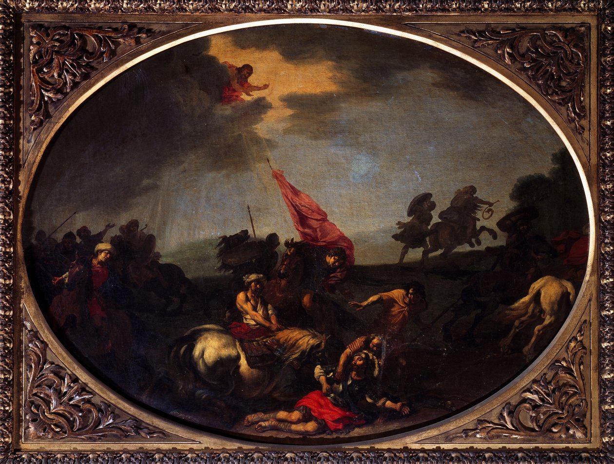 De val van St. Paul door Michelangelo Cerquozzi