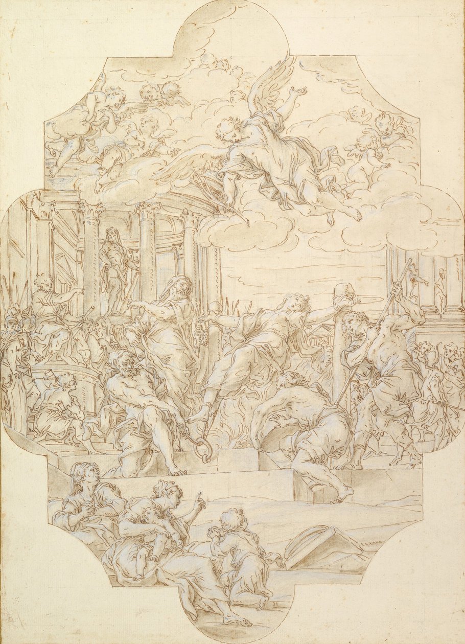 Het Martelaarschap van Sint Anastasia door Michelangelo Cerruti