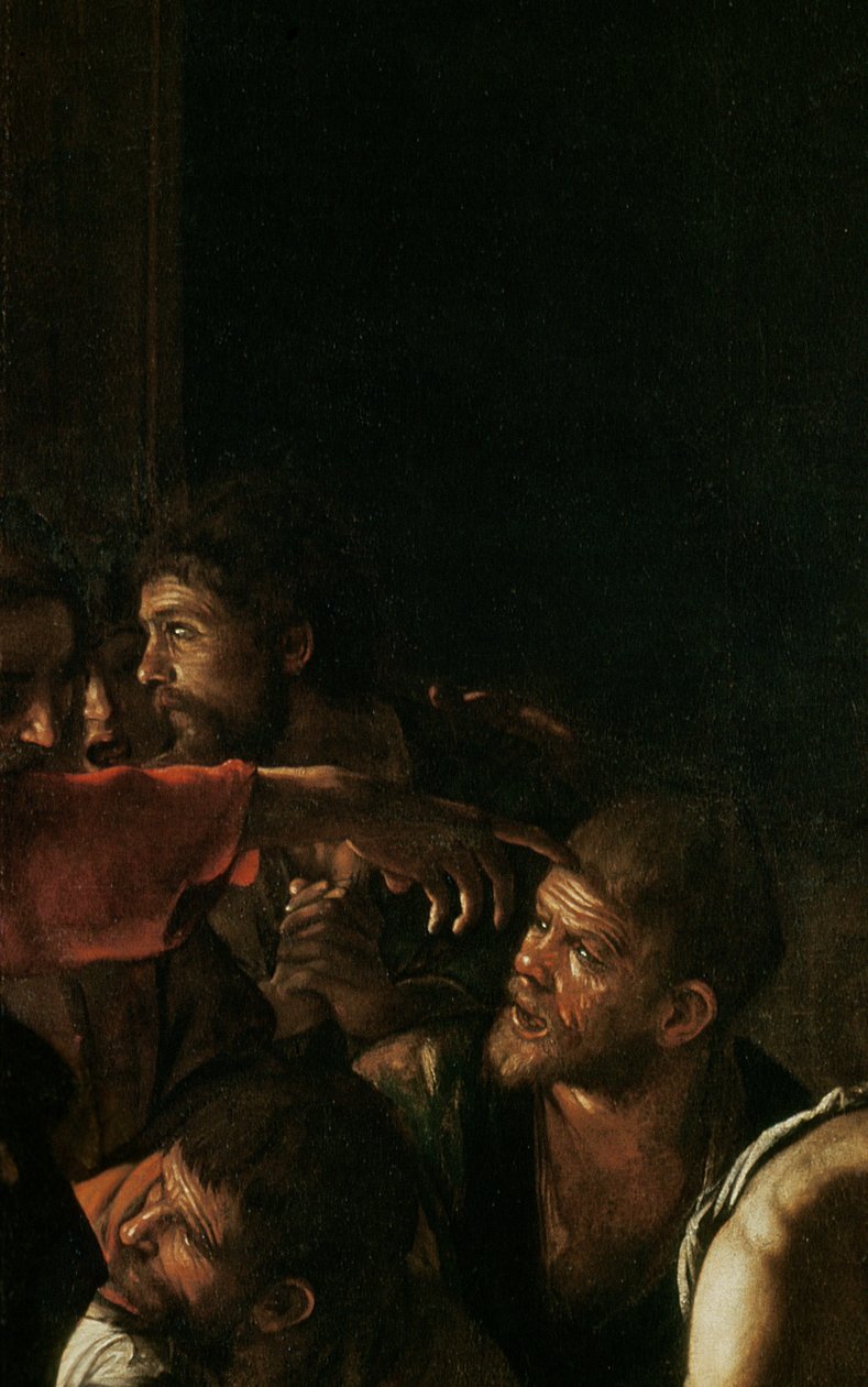 Opstanding van Lazarus (detail) door Michelangelo Merisi Caravaggio
