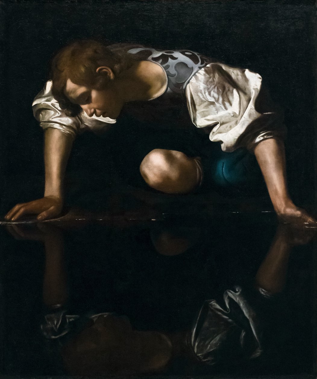Narcissus door Michelangelo Merisi da Caravaggio