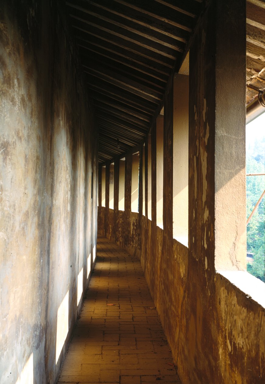 Balkon, Villa Medicea di Careggi door Michelozzo di Bartolommeo