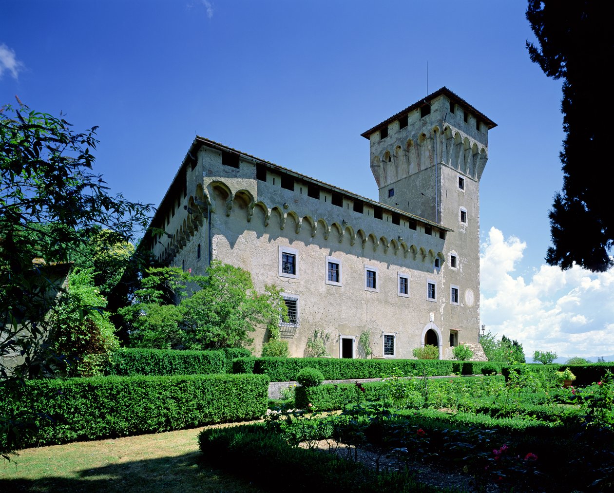 Villa il Trebbio, S. Piero a Sieve, begonnen 1451 door Michelozzo di Bartolommeo