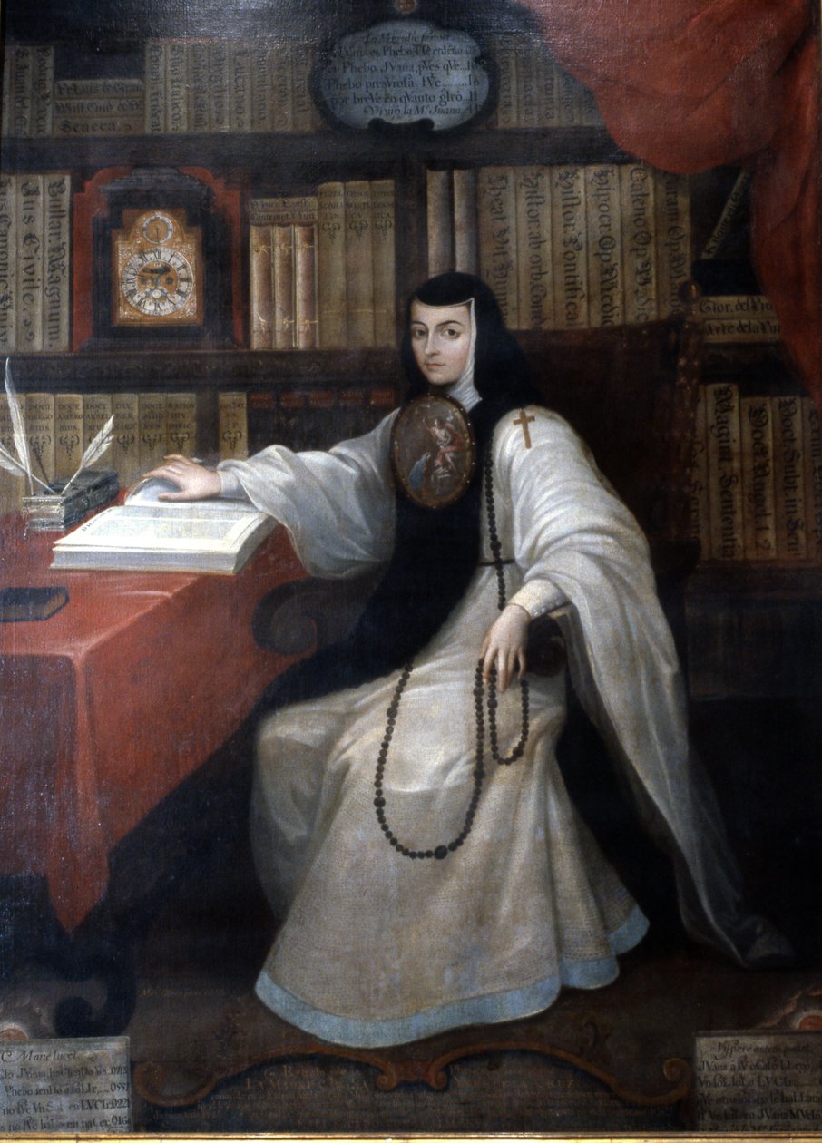 Portret van Sor Juana Ines de la Cruz, 1750 door Miguel Cabrera