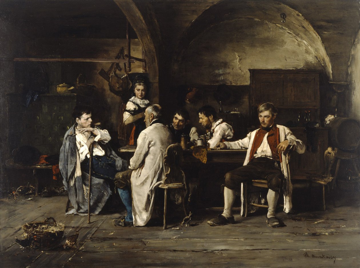 Het verhaal van een slag, c.1875 door Mihály Munkácsy