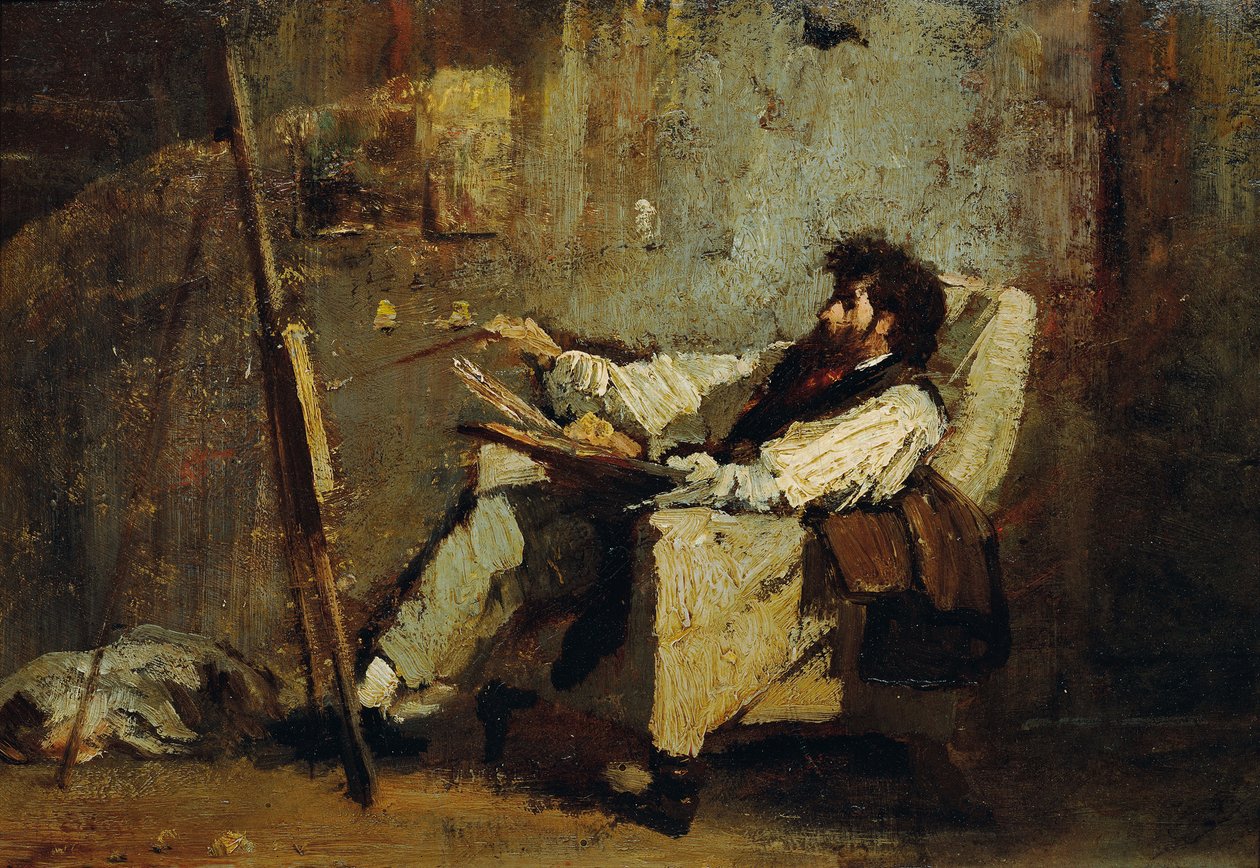 Zelfportret door Mihály Munkácsy