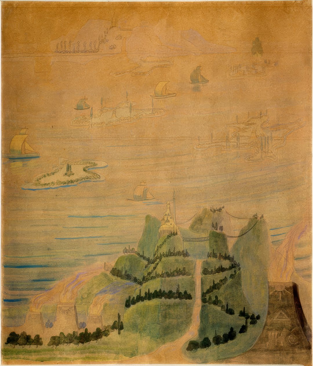Allegro (Sonates IV) door Mikalojus Konstantinas Čiurlionis