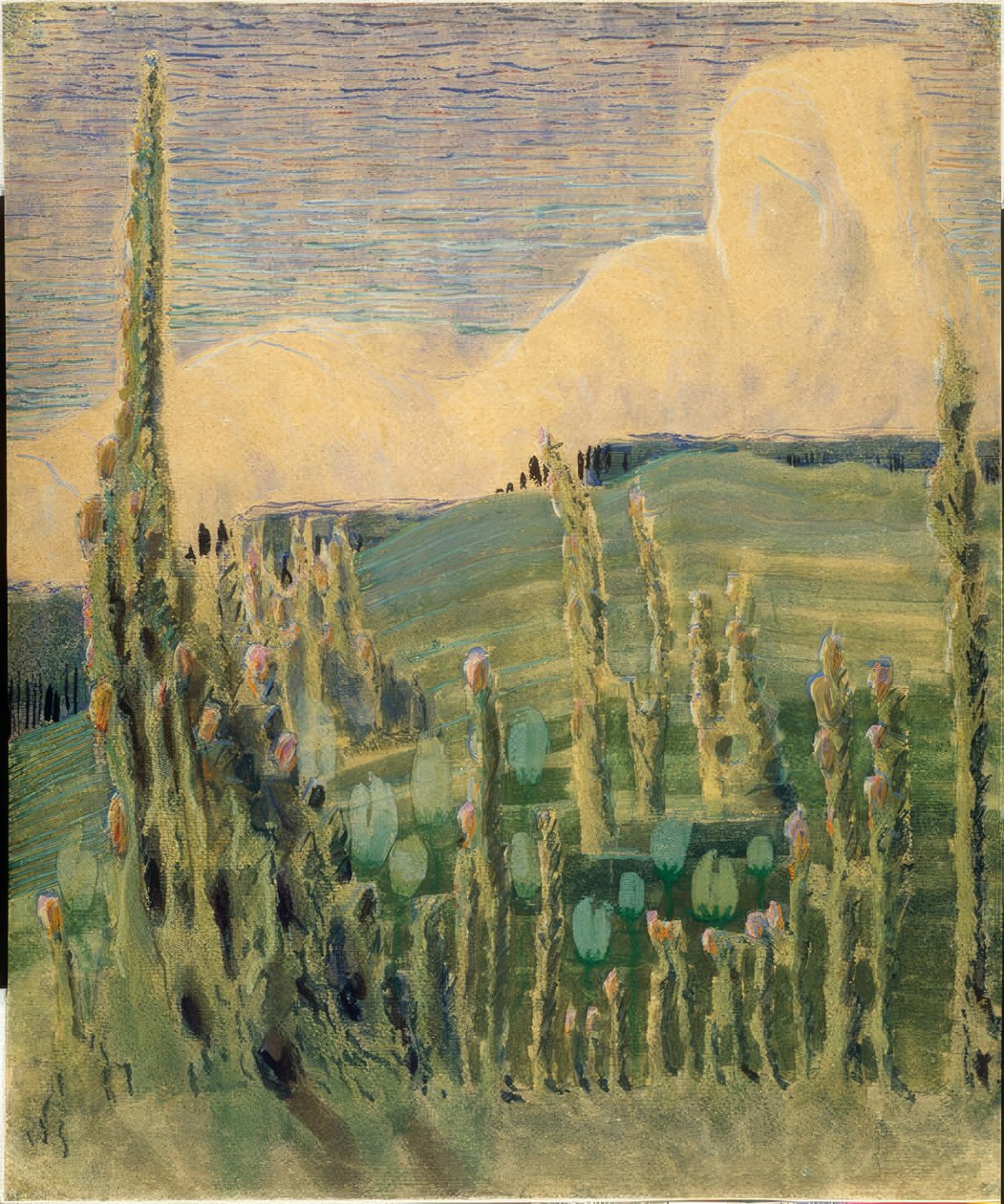 Zomer (III) door Mikalojus Konstantinas Čiurlionis