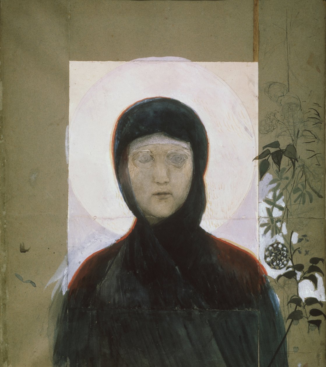 De Maagd, 1884-1885 door Mikhail Aleksandrovich Vrubel