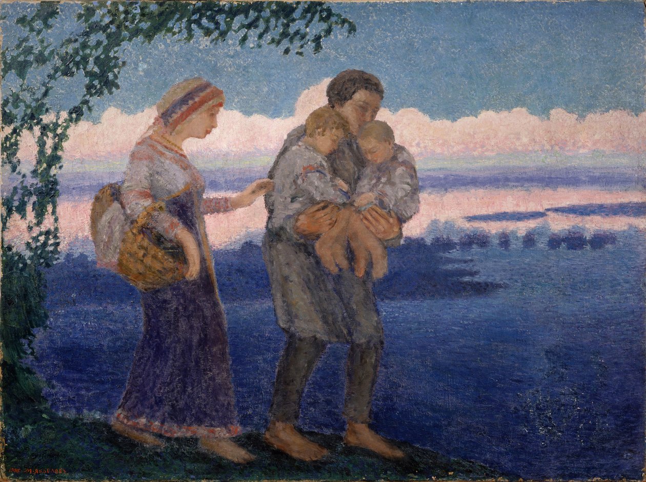 Avond thuiskomst door Mikhail Nikolayevich Yakovlev