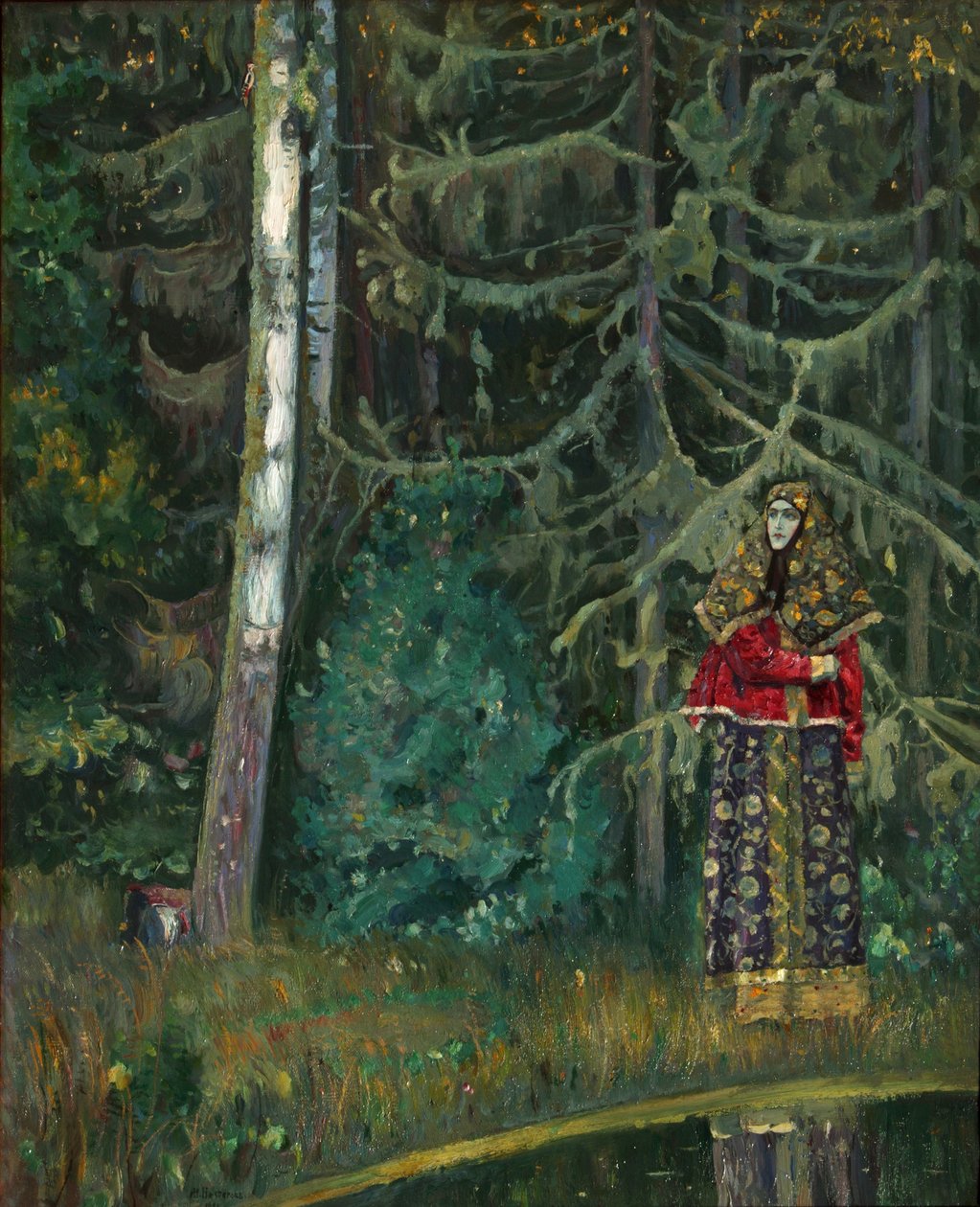 Sprookje, 1921 door Mikhail Vasilievich Nesterov