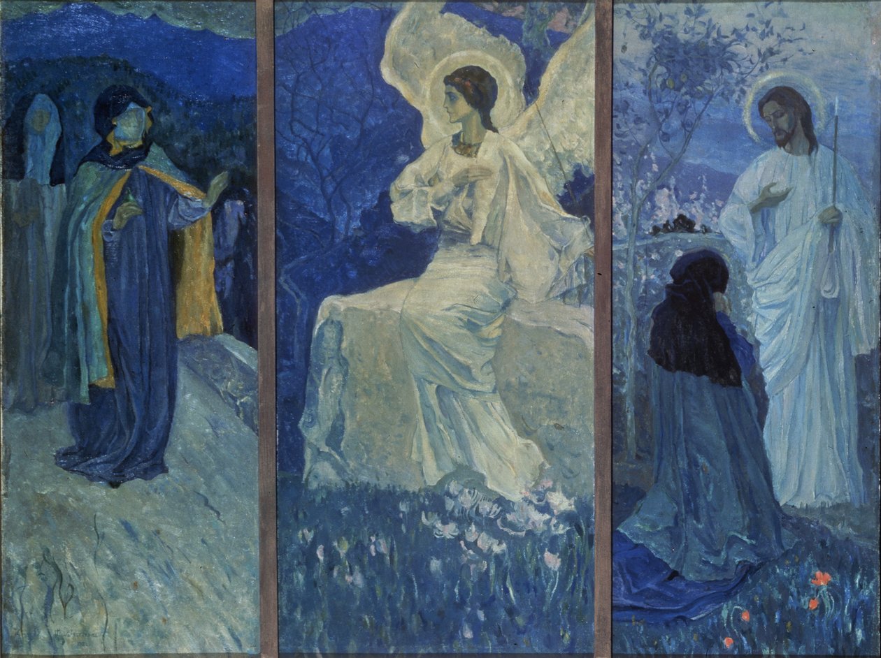 De Verrijzenis Drieluik door Mikhail Vasilievich Nesterov