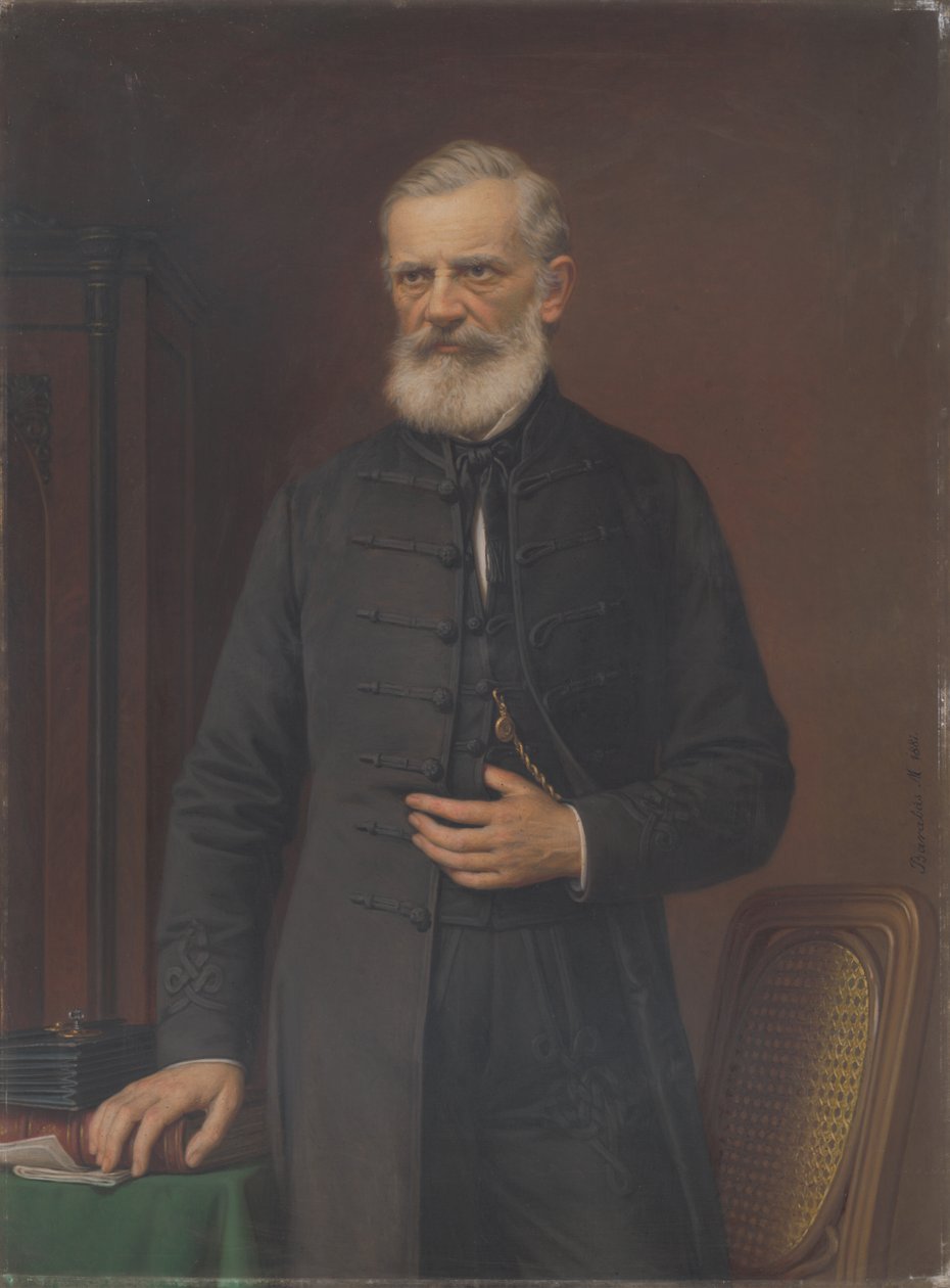 Portret van een man door Miklós Barabás