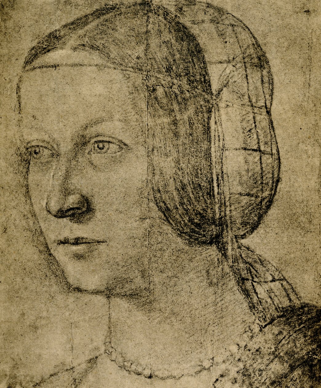 Vrouwelijk portret door Milanese School