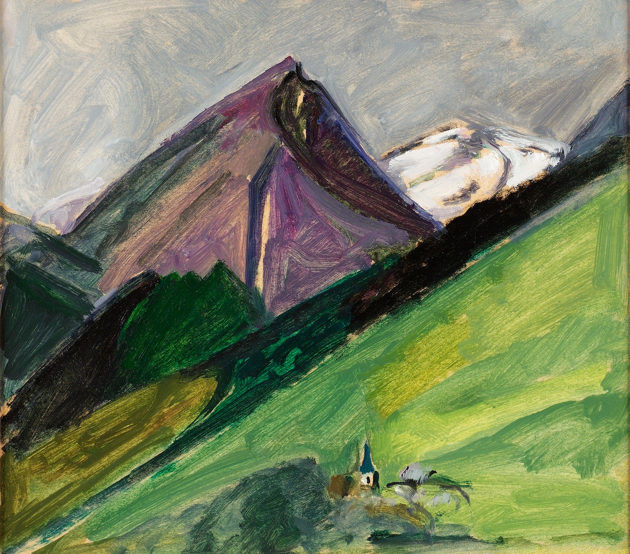 Bergkerk, c.1925 door Mildred Bendall