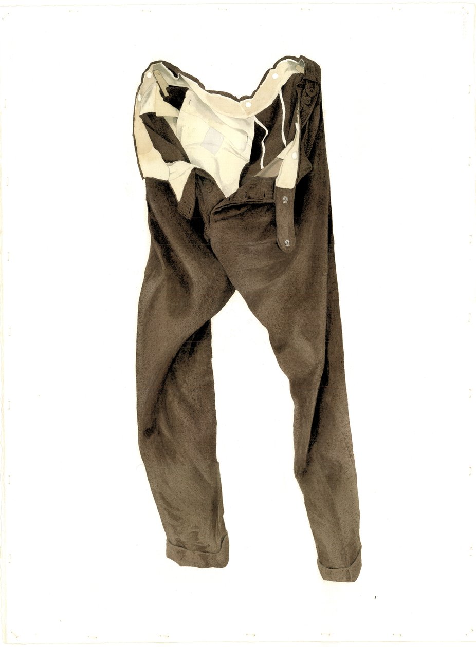 Bruine Ribfluwelen Broek (Michael) door Miles Contemporary Artist Thistlethwaite