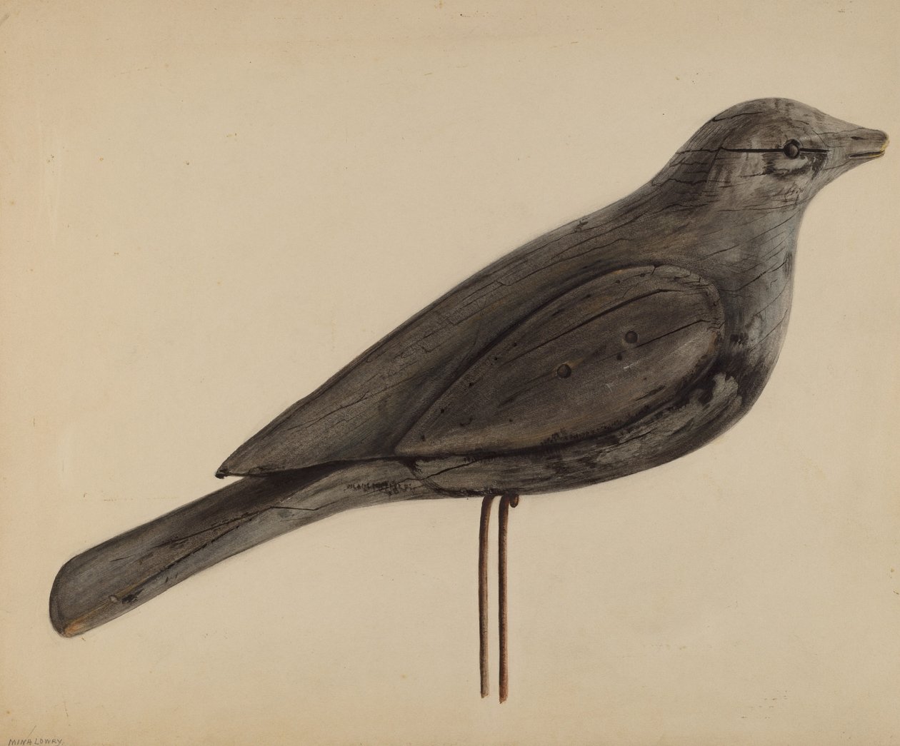 Lokvogel (meeuw) door Mina Lowry