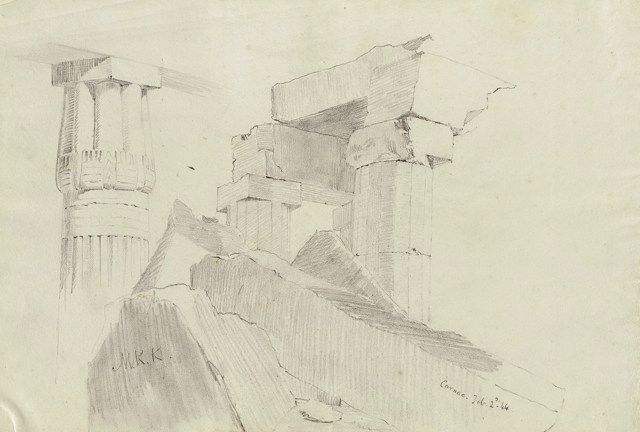 Carnac, Egypte door Miner Kilbourne Kellogg