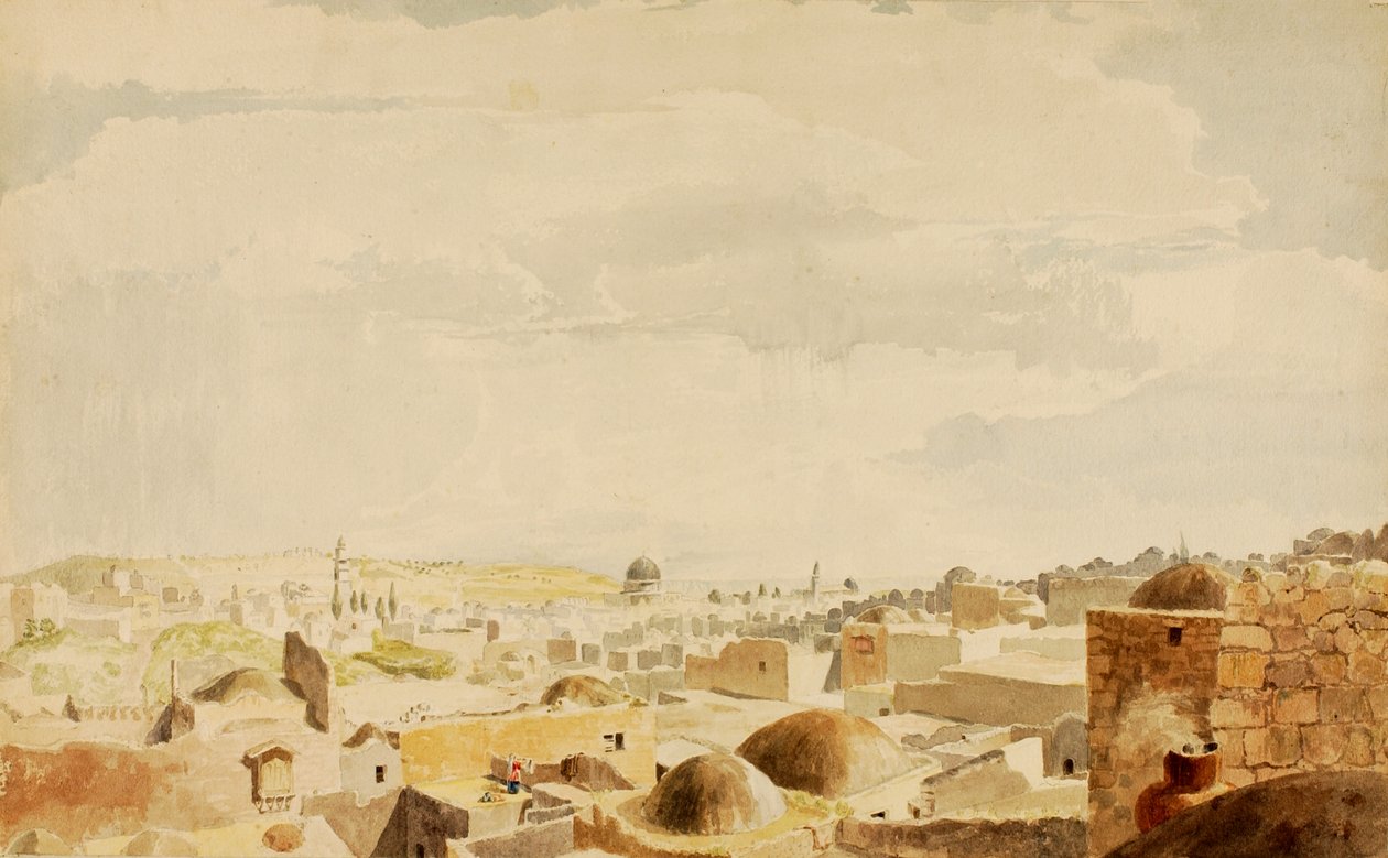 Jeruzalem, Israël, 1844 door Miner Kilbourne Kellogg