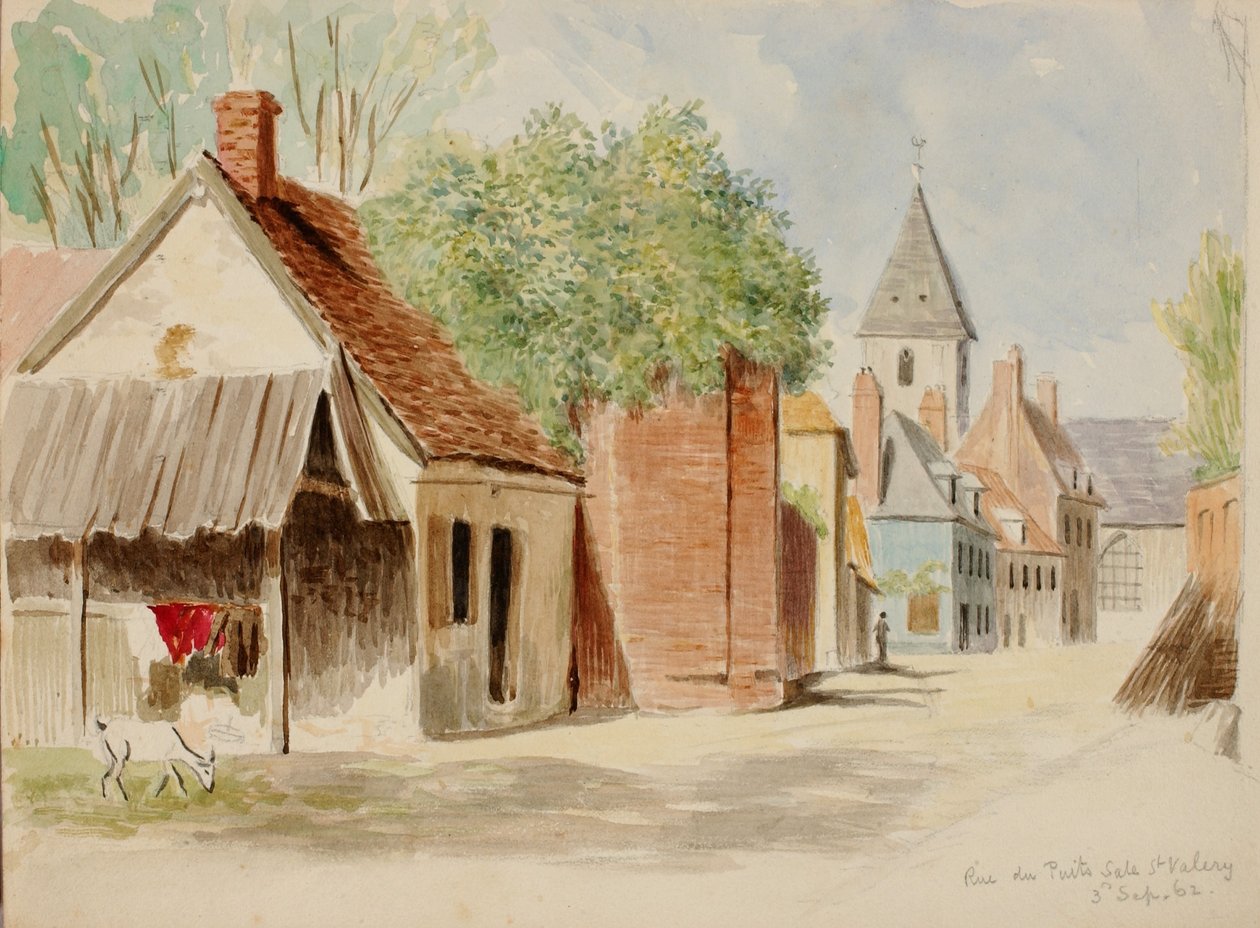 Rue du Puits Sale, St. Valery door Miner Kilbourne Kellogg