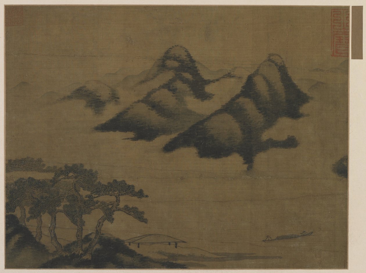 Landschap door Ming Dynasty Chinese School