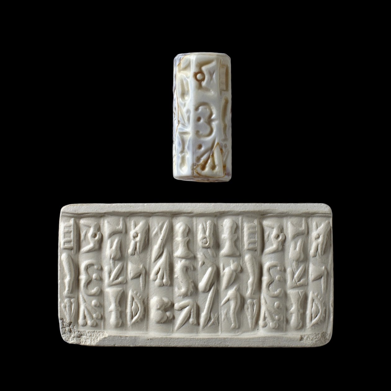 Achtkantige zegel (agaat) door Minoan