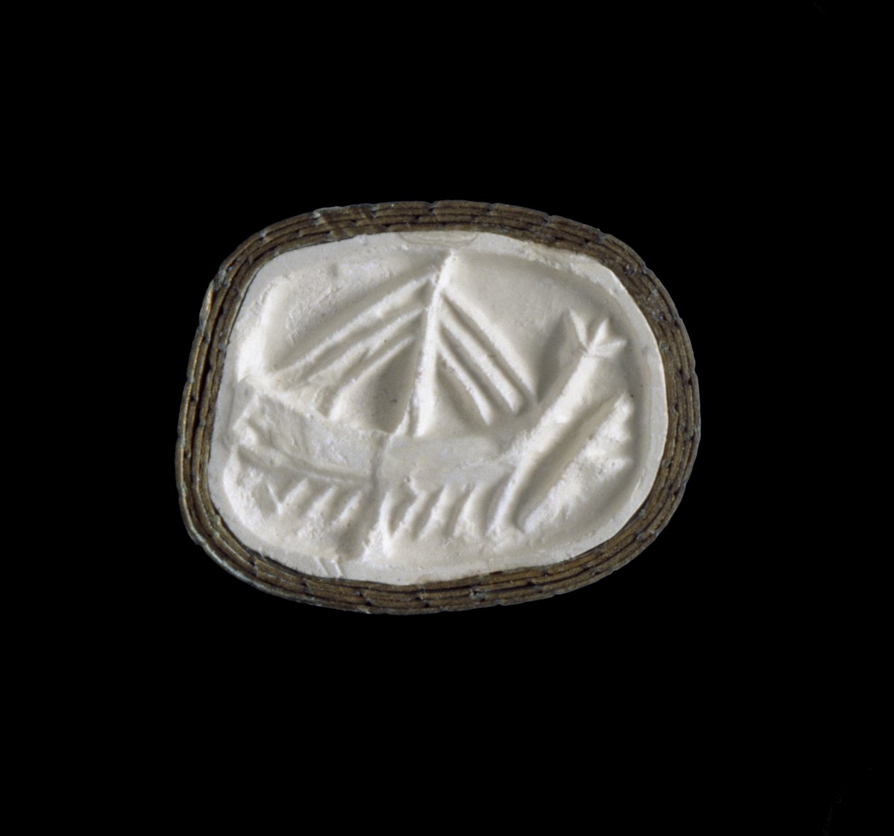 Zegel, Midden-Minoïsche I Periode, c.2100-c.1900 v.Chr. door Minoan