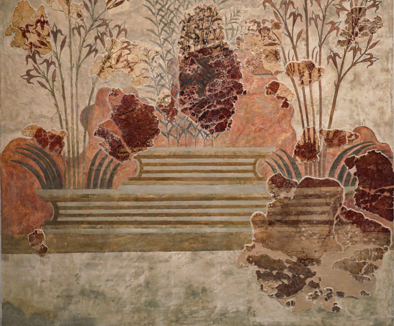 Paneel van de "Liliy Frescoes" door Minoan