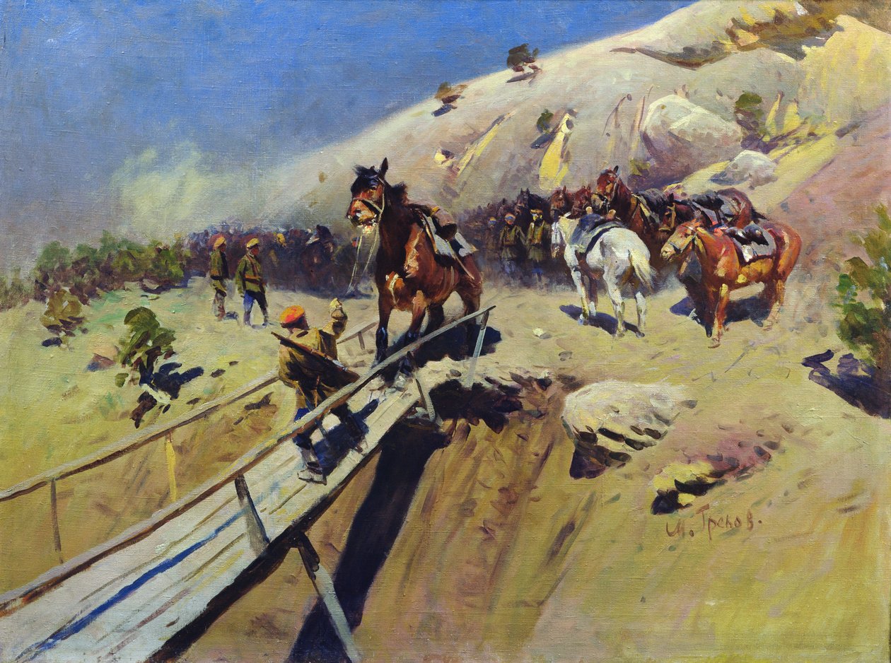 De Duivelsbrug door Mitrofan Borisovic Grekov