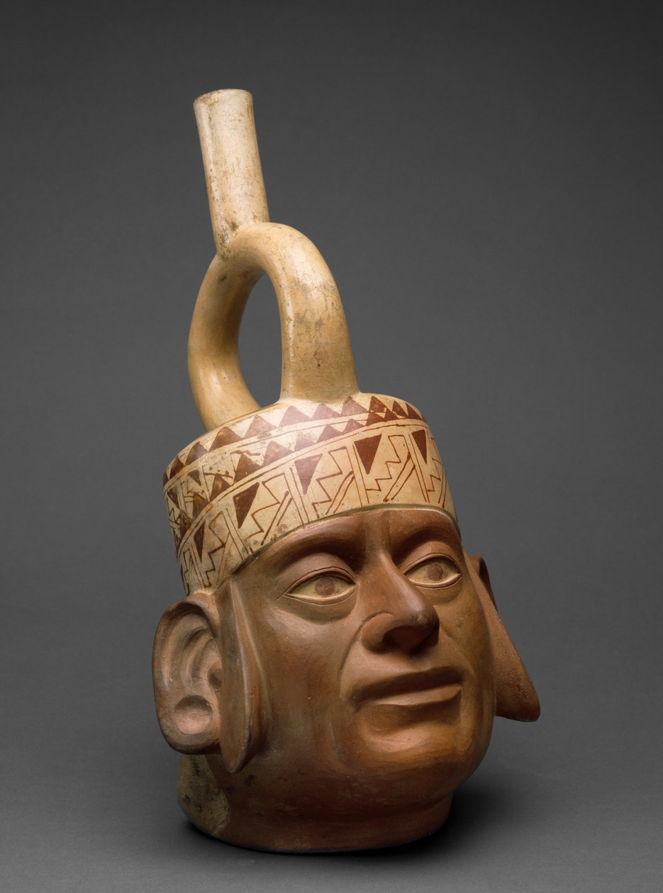Portret Hoofd Vaartuig, Moche IV door Moche