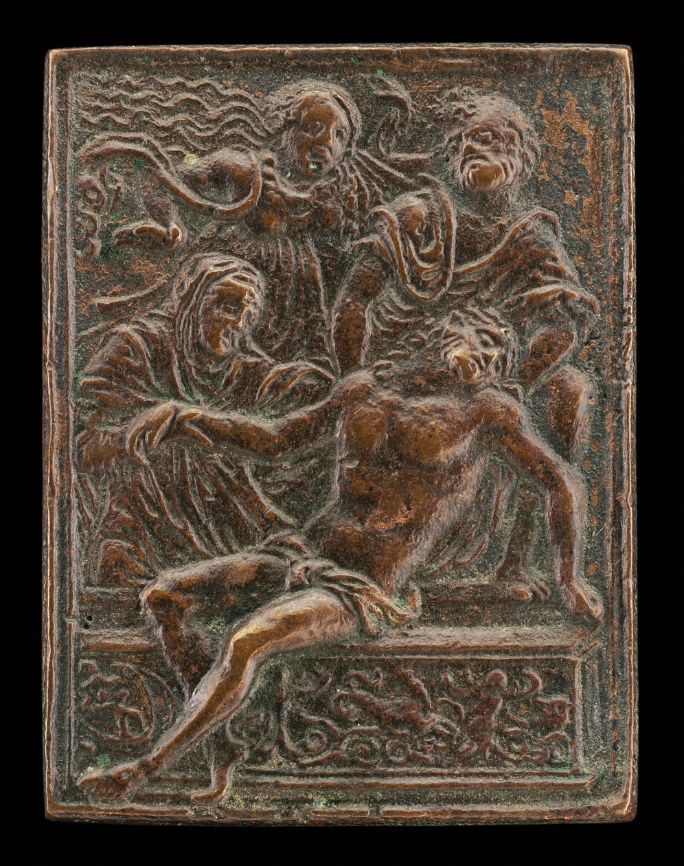 De graflegging door Moderno