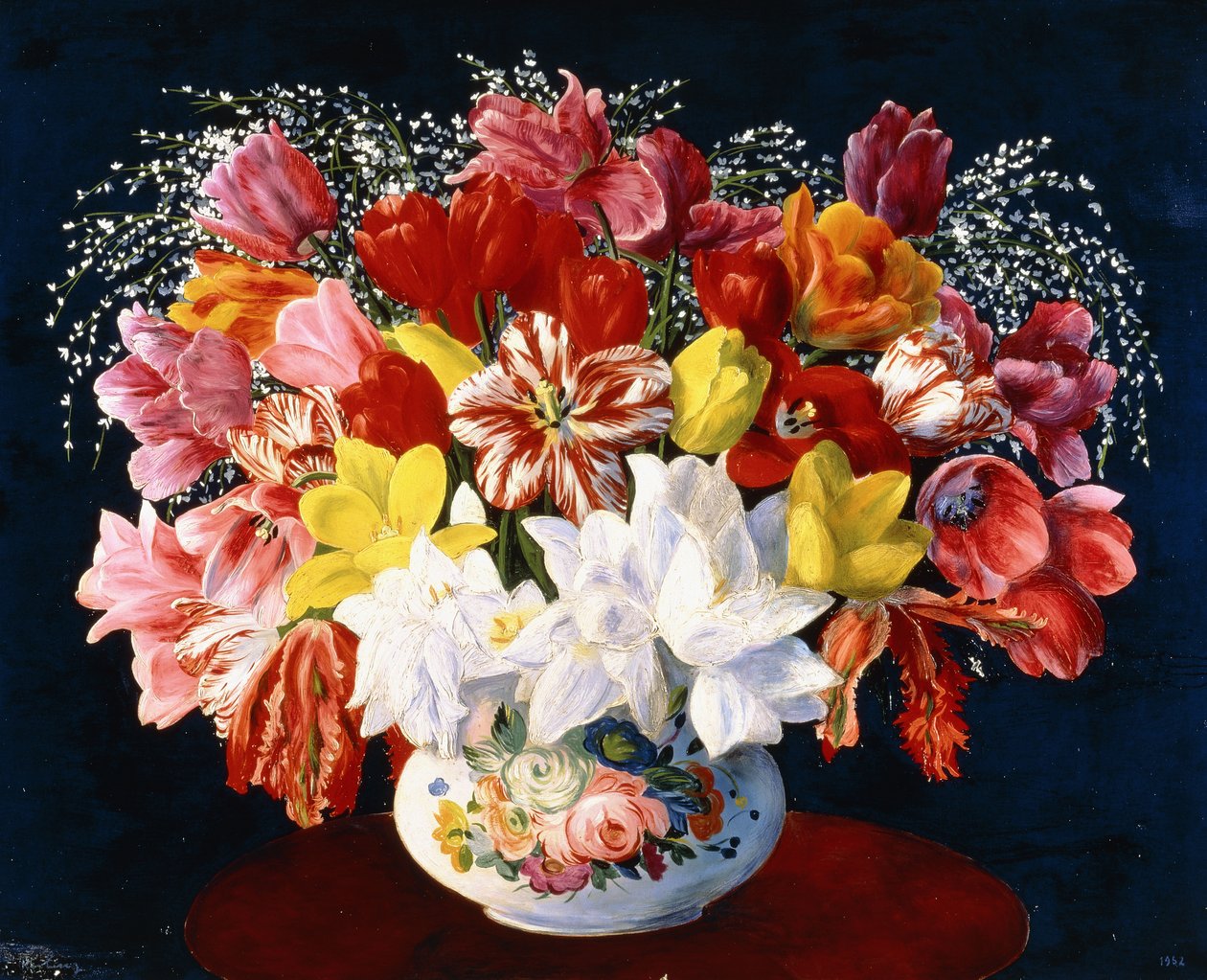 Groot boeket tulpen door Moise Kisling