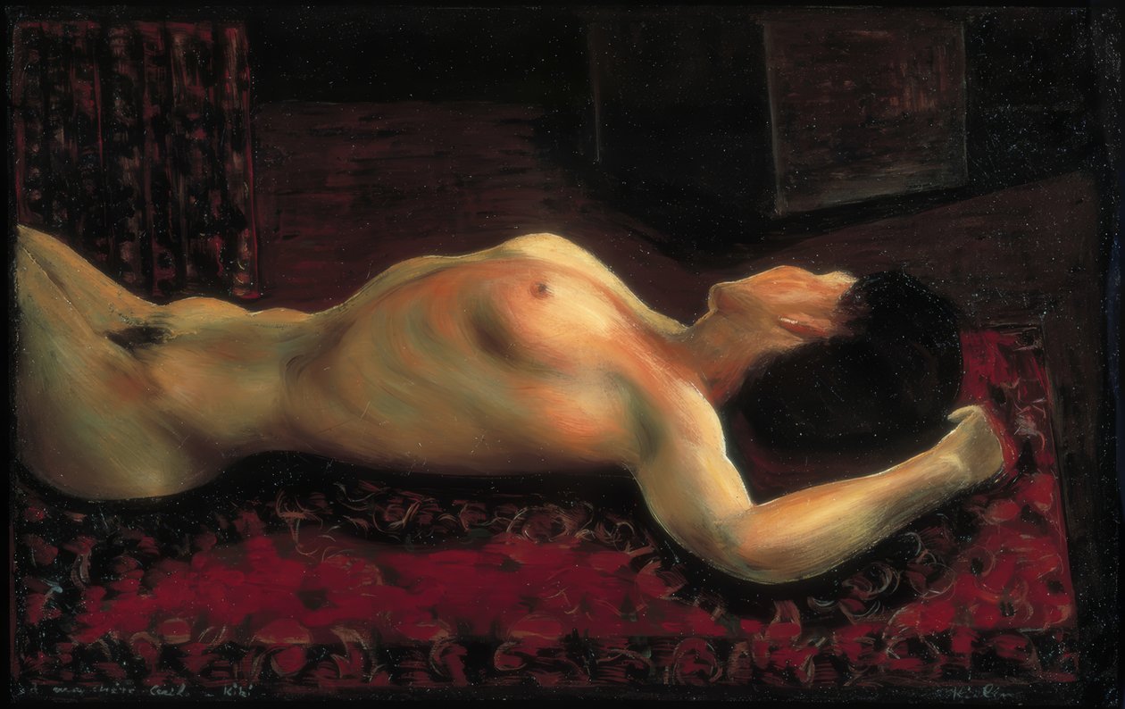 Nu allonge door Moise Kisling