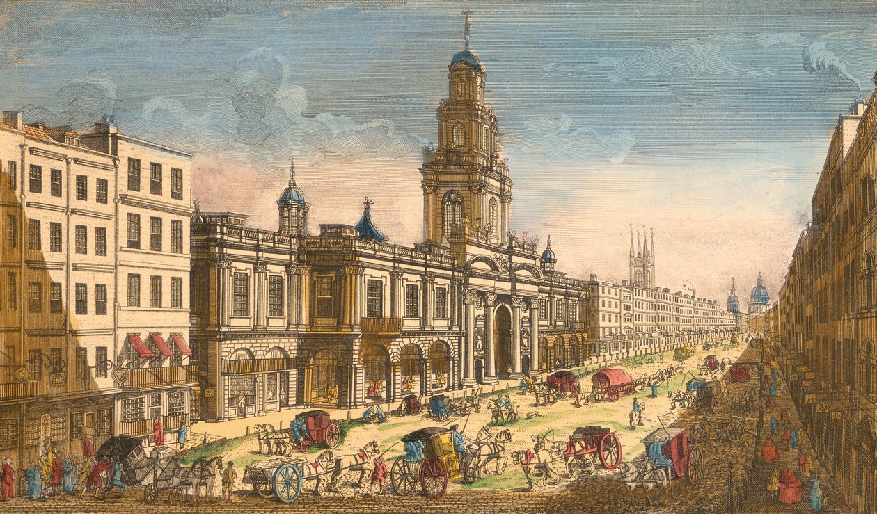 Uitzicht op de Royal Exchange, Londen door Moithey Lainee