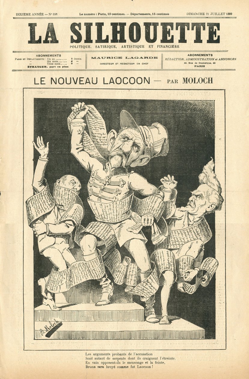 Omslag van "The Silhouette" door Moloch