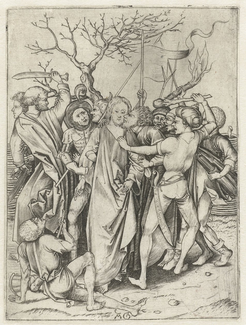 Gevangenneming van Christus door Monogrammist AG
