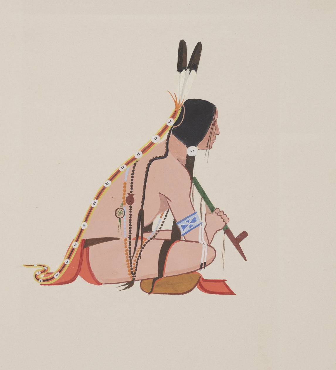 Cheyenne, c.1934 door Monroe Tsatoke
