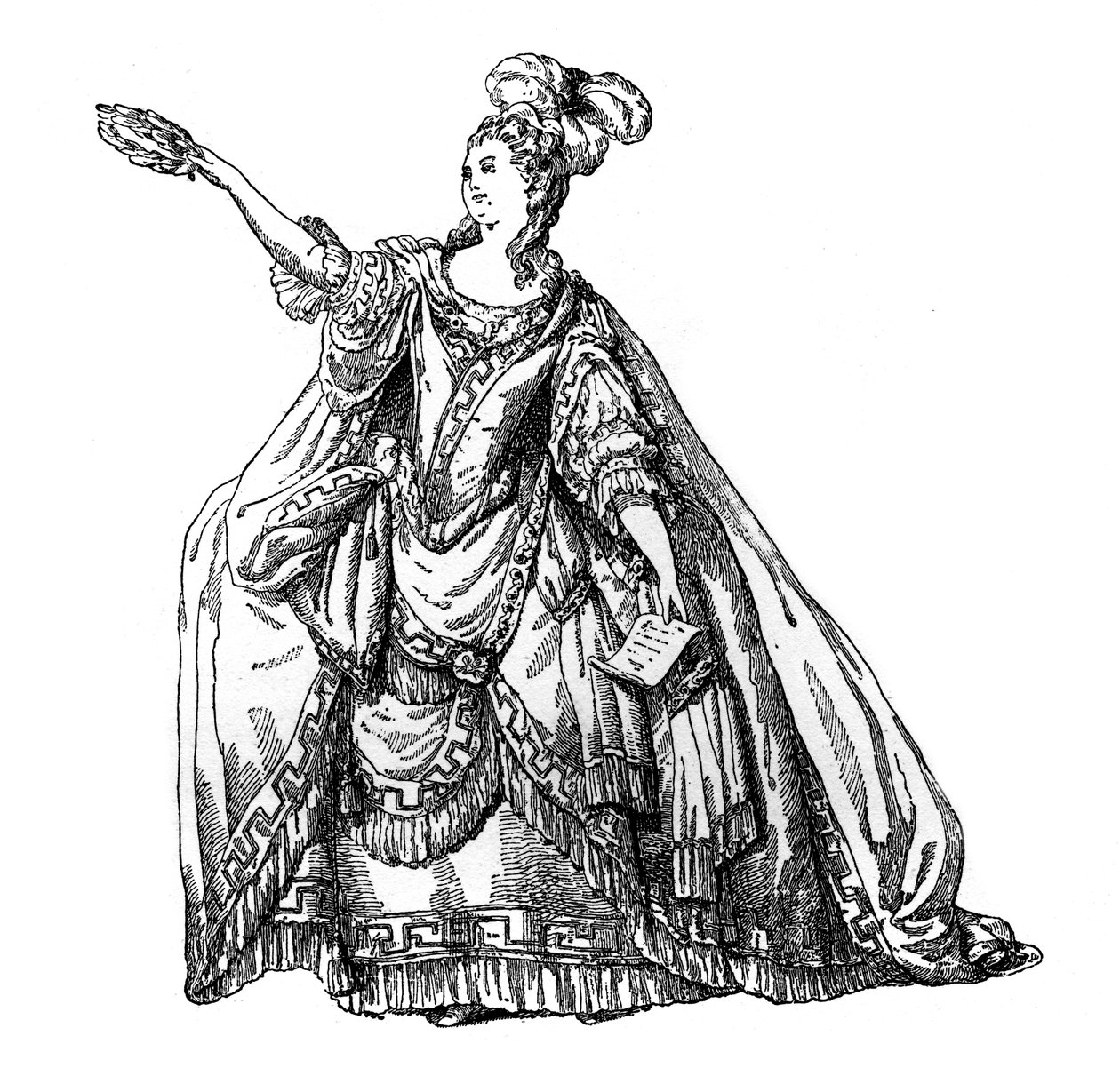 Kostuum van het Franse Theater, 1885 door Moreau