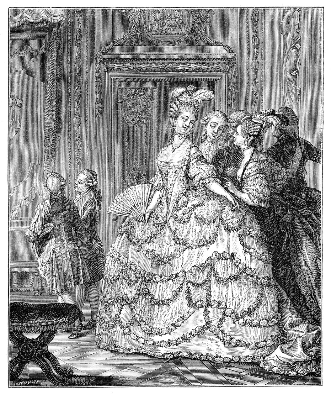 De Koningin in het Paleis, 1885 door Moreau